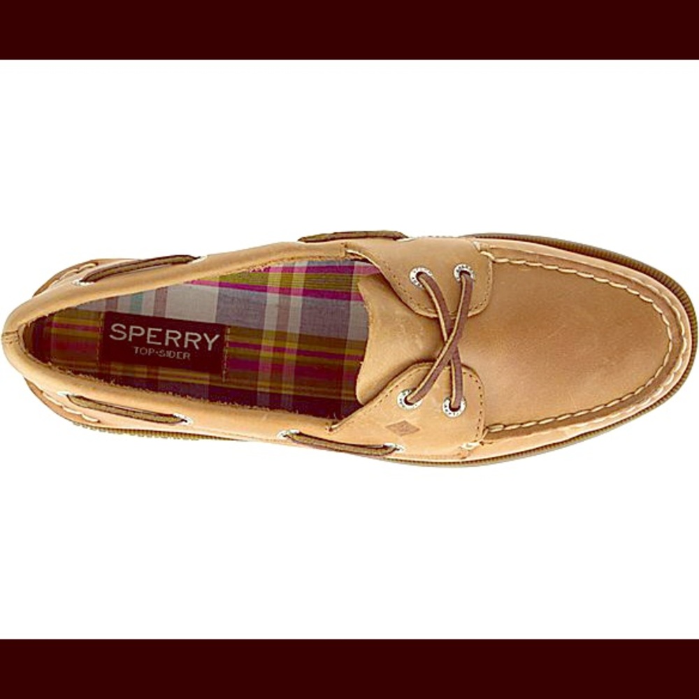 Sperry leather boat shoes size 8